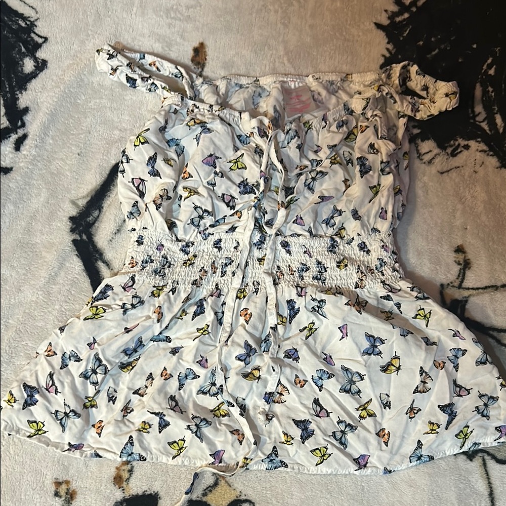 Butterfly Print Top